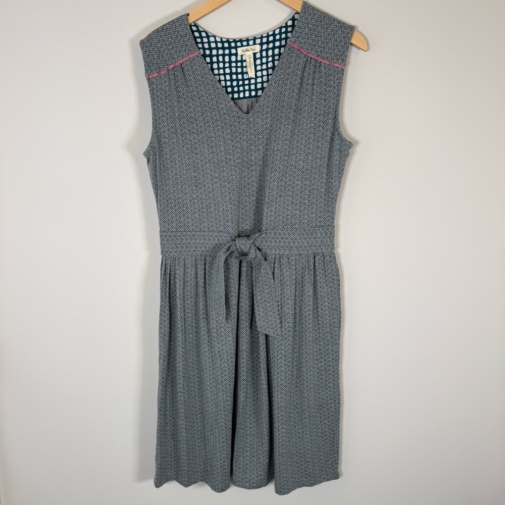 Matilda Jane Kate Stretchy Tie Waist Front Sleeveless Tank Top Mini Dress Large